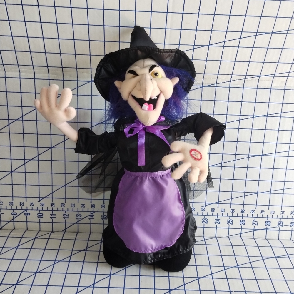 Kids Of America Witchey Witch 17" Animated & Audio 2001 Halloween Tested Working